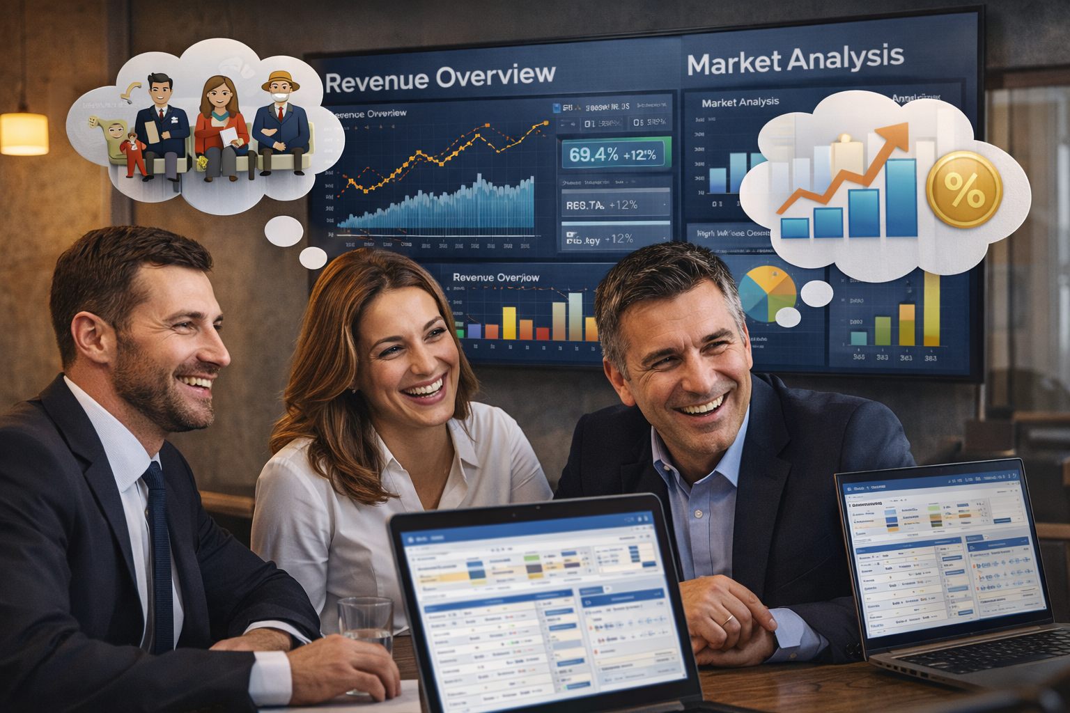 Future Revenue Ready, PMS on tehokkaasti myös kaupallisen tiimin käytössä. ChatGPT Image